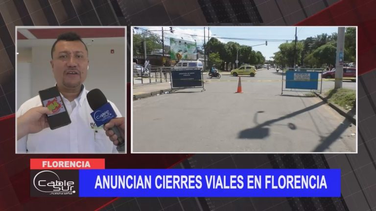 Anuncian cierres viales en Florencia