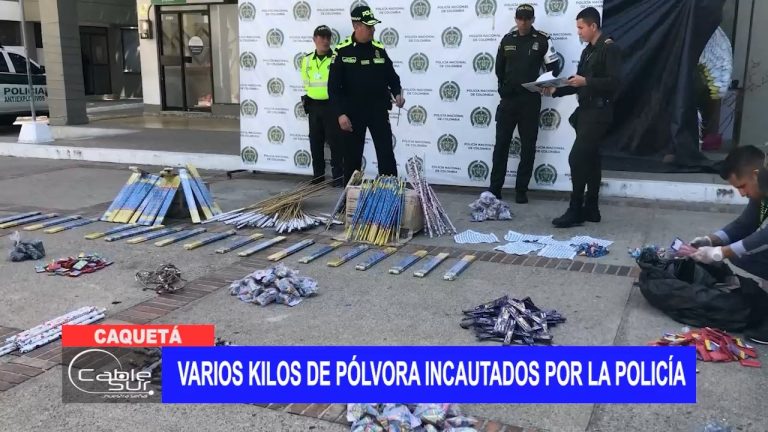 Varios kilos de pólvora incautados por la policía