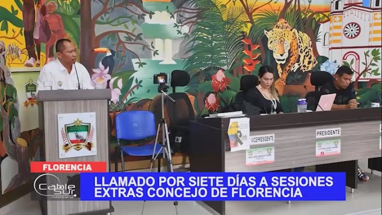 Llamado por siete días a sesiones extras concejo de Florencia