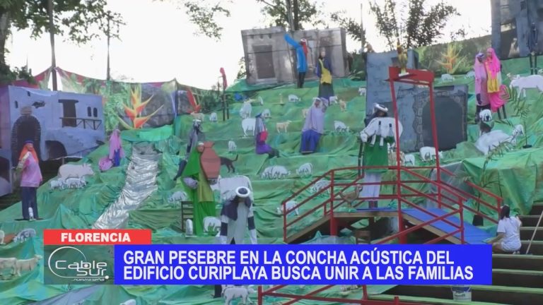 Gran pesebre en la concha acústica del edificio Curiplaya busca unir a las familias