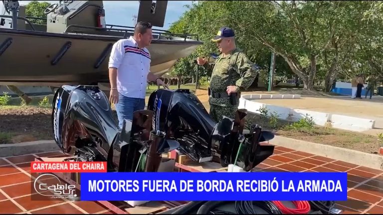 Motores fuera de borda recibió la armada por parte de la alcaldía