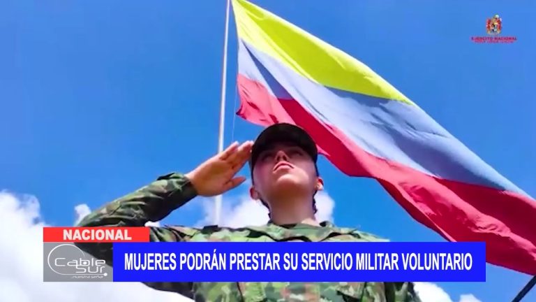 Mujeres podrán prestar su servicio militar voluntario