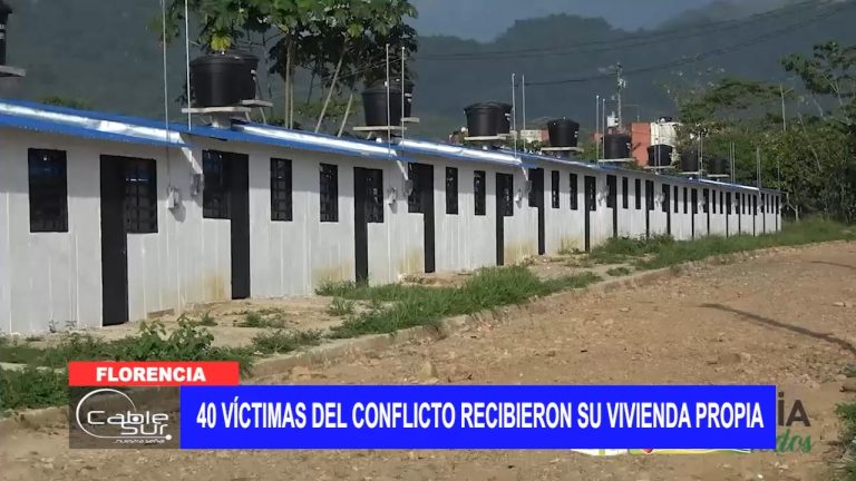 40 víctimas del conflicto recibieron su vivienda propia