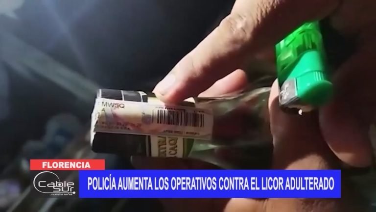 Policía aumenta los operativos contra el licor adulterado