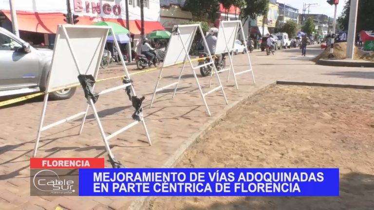 Mejoramiento de vías adoquinadas en parte céntrica de Florencia