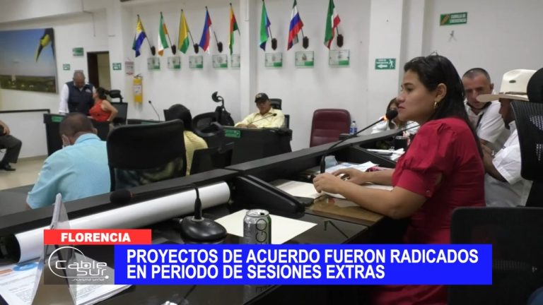 Proyectos de acuerdo fueron radicados en periodo de sesiones extras
