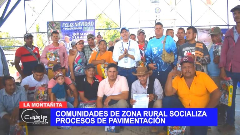 Comunidades de zona rural socializa procesos de pavimentación