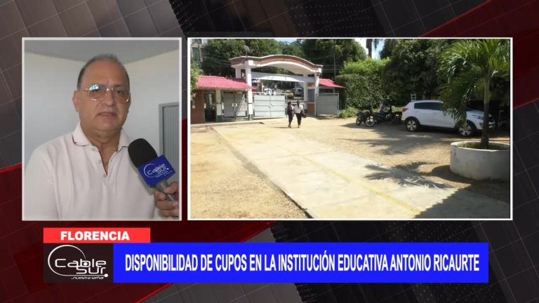 Disponibilidad de cupos en la Institución Educativa Antonio Ricaurte