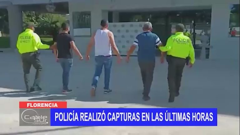 Policía realizó capturas en las últimas horas