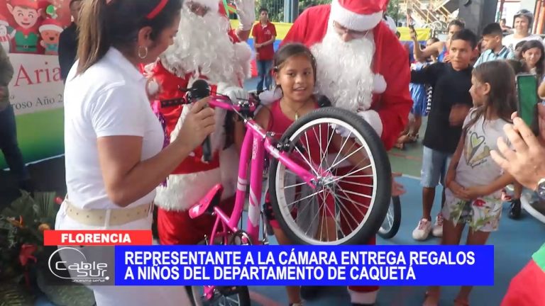 Representante a la cámara entrega regalos a niños del departamento de Caquetá