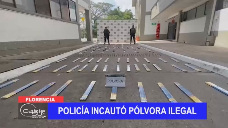 Policía incautó pólvora ilegal