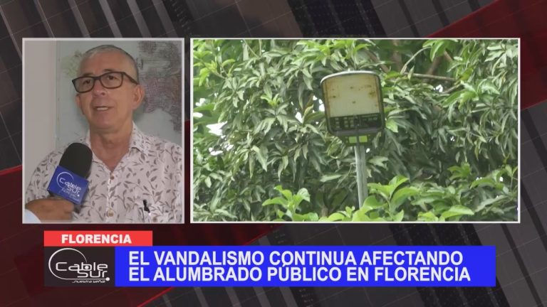 El vandalismo continúa afectando el alumbrado público en Florencia