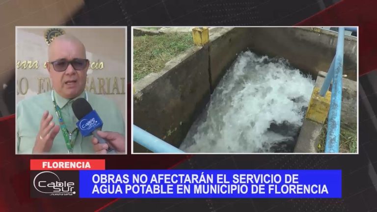 Obras no afectarán el servicio de agua potable en municipio de Florencia