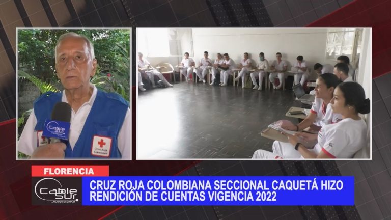 Cruz roja colombiana seccional Caquetá hizo rendición de cuentas vigencia 2022