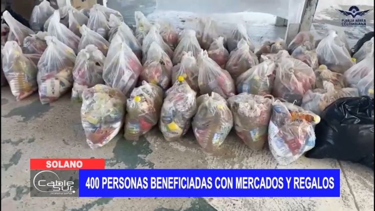 400 personas beneficiadas con mercados y regalos