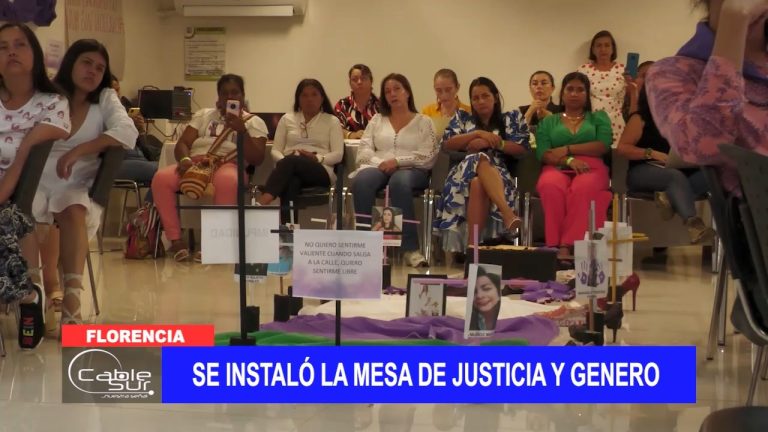 Se instaló la mesa de justicia y genero