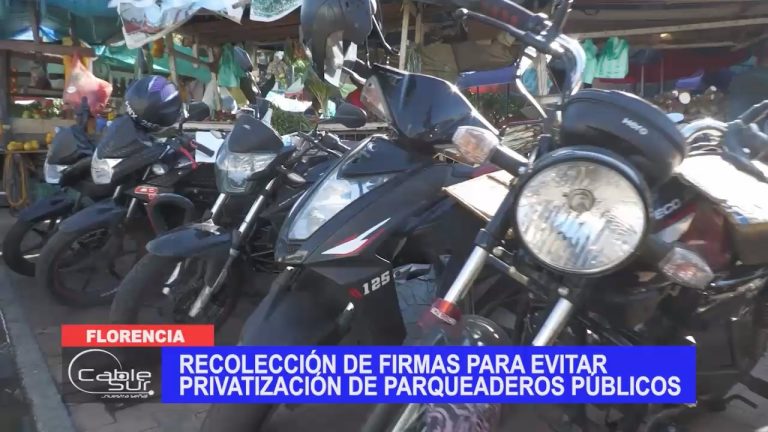 Recolección de firmas para evitar privatización de parqueaderos públicos