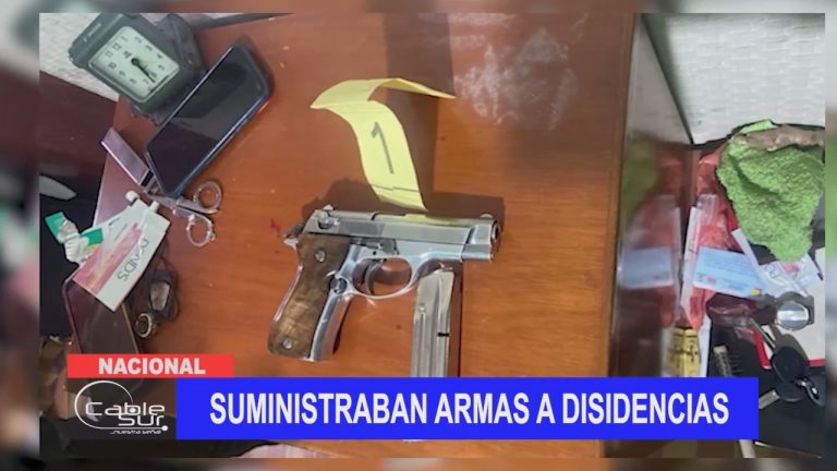 Suministraban armas a disidencias