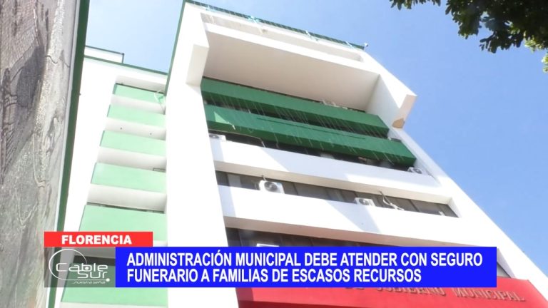 Administración municipal debe atender con seguro funerario a familias de escasos recursos