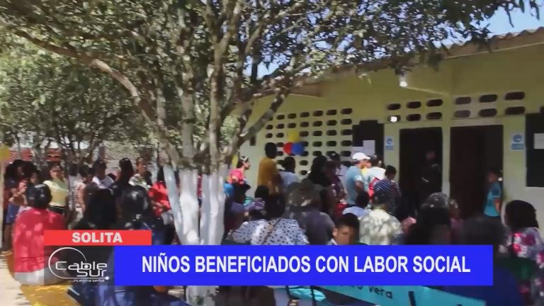 Niños beneficiados con labor social