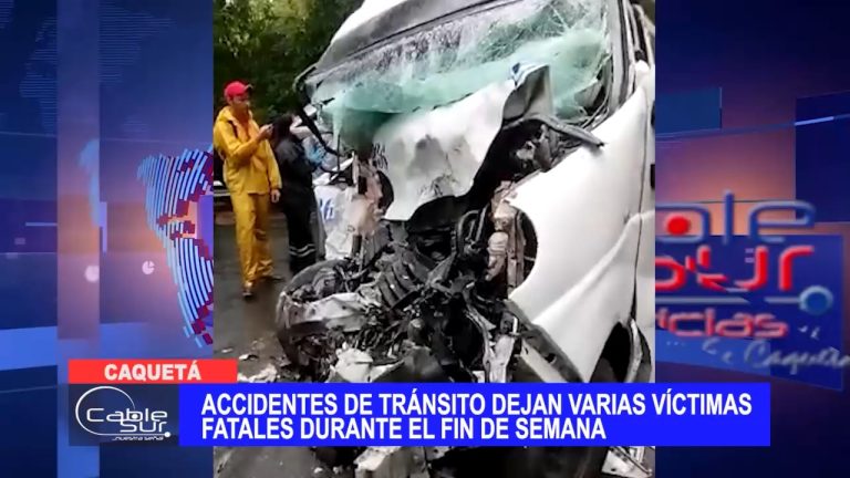 Accidentes de tránsito dejan varias víctimas fatales durante el fin de semana