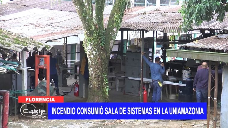 Incendio consumió sala de sistemas en la UNIAMAZONIA