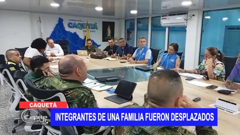 <strong>Integrantes de una familia fueron desplazados</strong>
