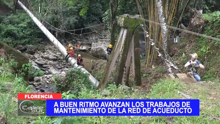 A buen ritmo avanzan los trabajos de mantenimiento de la red de acueducto