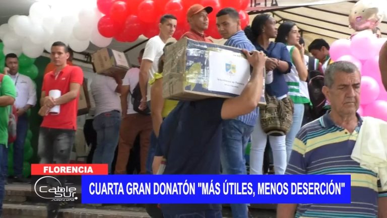 Cuarta gran donatón “Más útiles, menos deserción”