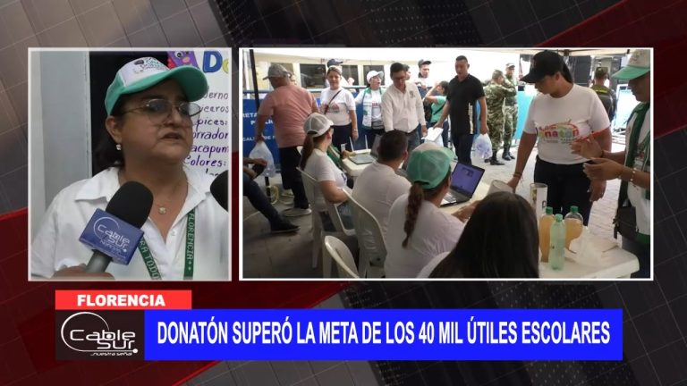 <strong>Donatón superó la meta de los 40 mil útiles escolares</strong>