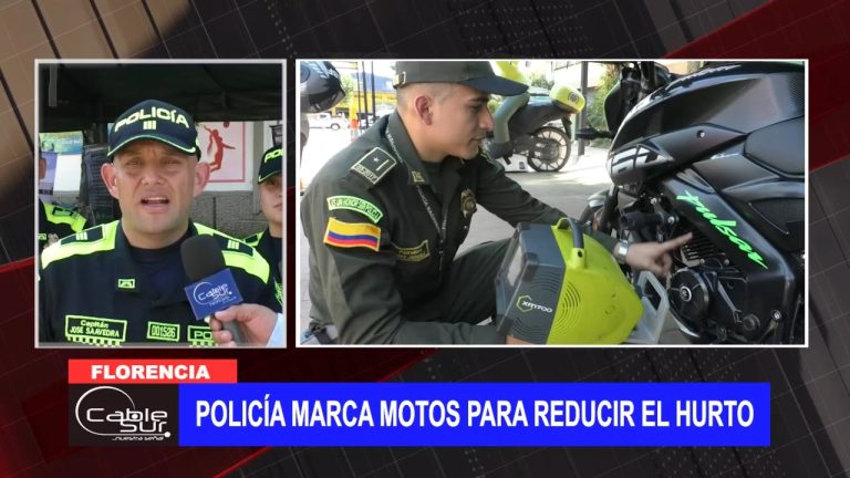Policía marca motos para reducir el hurto