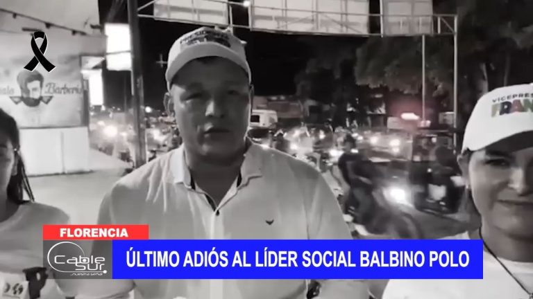 Último adiós al líder social Balbino Polo