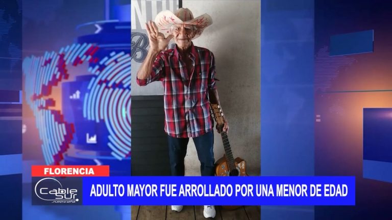 Adulto mayor fue arrollado por una menor de edad