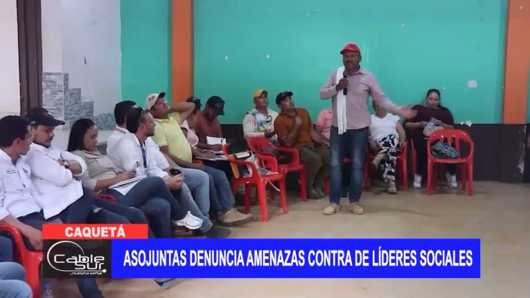 <strong>Asojuntas denuncia amenazas contra de líderes sociales</strong>