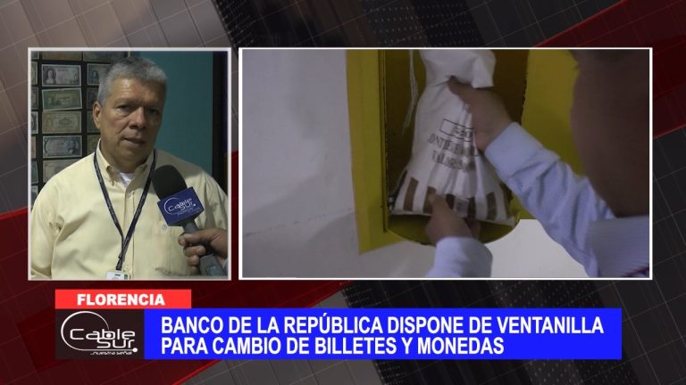 El Banco De La República dispone de ventanilla para cambio de billetes y monedas
