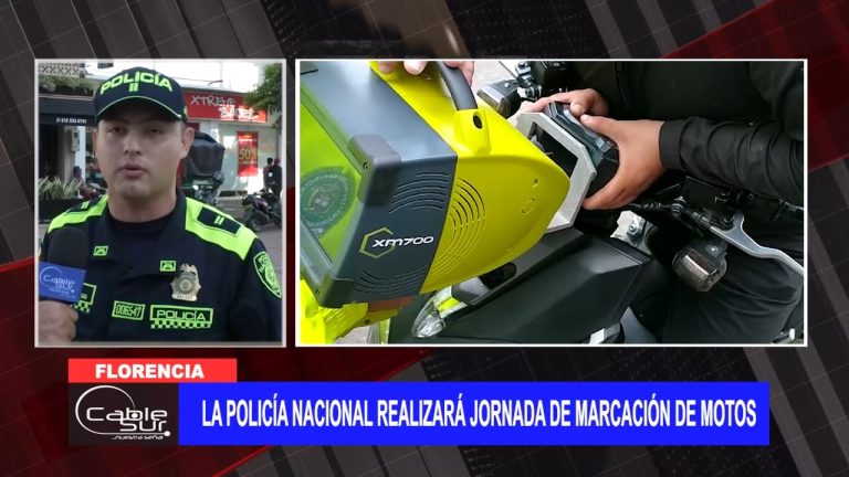 La Policía Nacional realizará jornada de marcación de motos