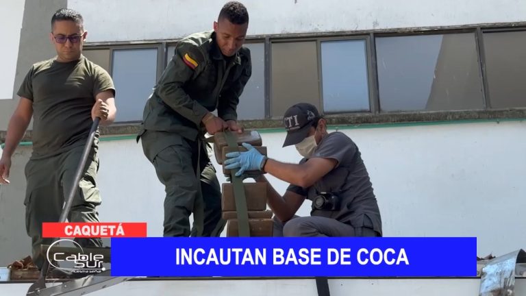 Incautan base de coca