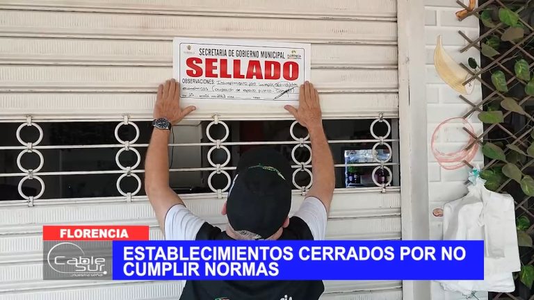 Establecimientos cerrados por no cumplir normas