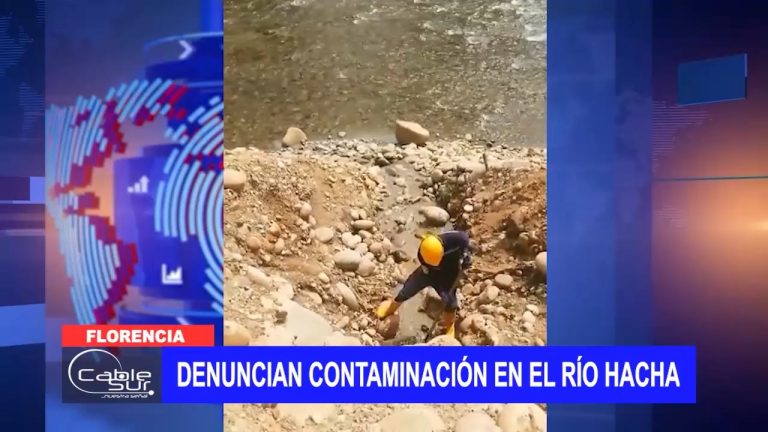 Denuncian contaminación en el Río Hacha