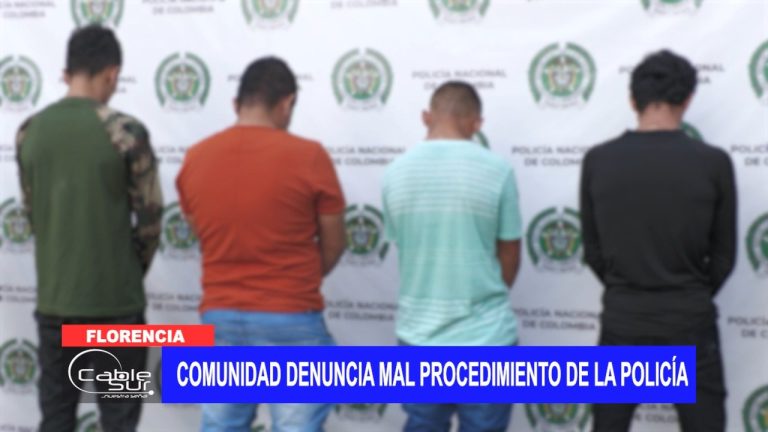Comunidad denuncia mal procedimiento de la policía