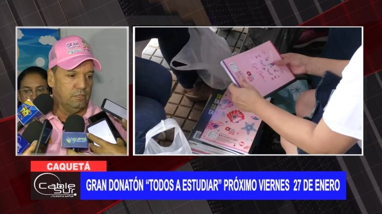 Gran donatón “Todos A Estudiar” próximo Viernes 27 de Enero