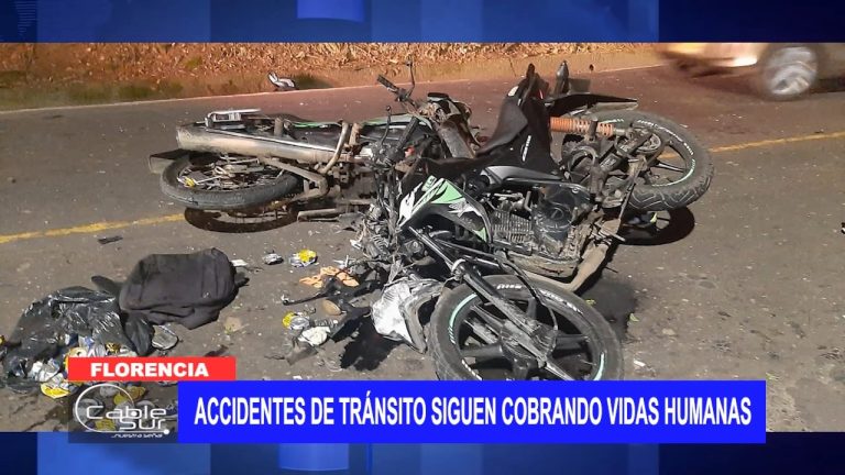 Accidentes de tránsito siguen cobrando vidas humanas