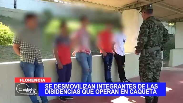 Se desmovilizan integrantes de las disidencias que operan en Caquetá