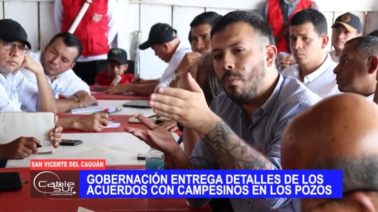 Gobernación entrega detalles de los acuerdos con campesinos en Los Pozos