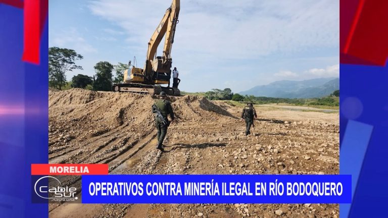 <strong>Operativos contra minería ilegal en Río Bodoquero</strong>