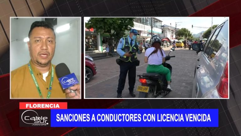 Sanciones a conductores con licencia vencida