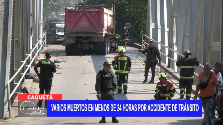 Varios muertos en menos de 24 horas por accidente de tránsito