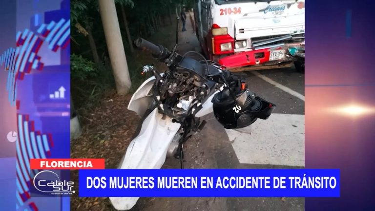 Dos mujeres mueren en accidente de tránsito