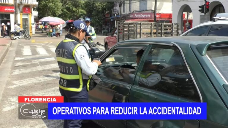 Operativos para reducir la accidentalidad