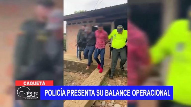 Policía presenta su balance operacional